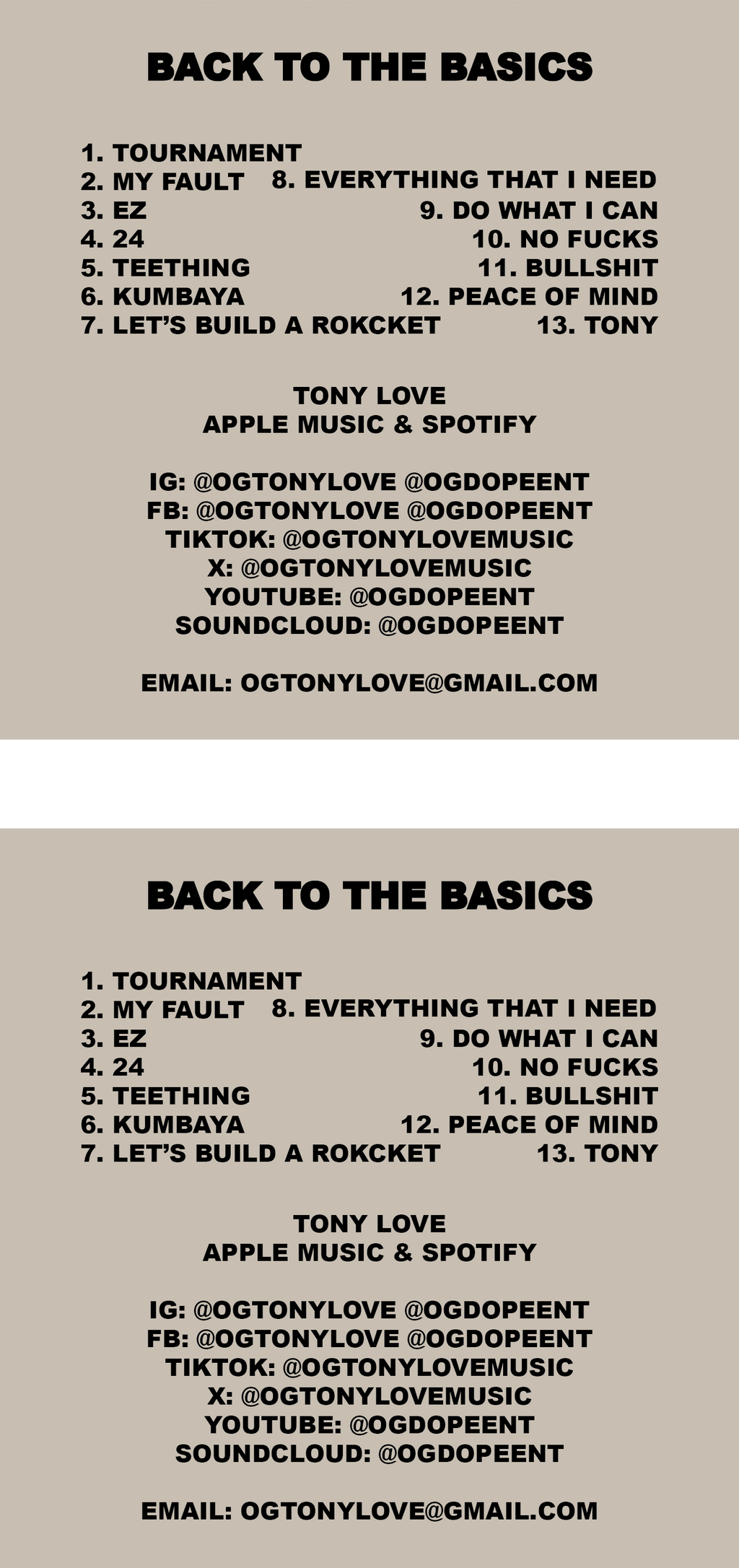 Retro Tony Love Back To The Basics Mixtape