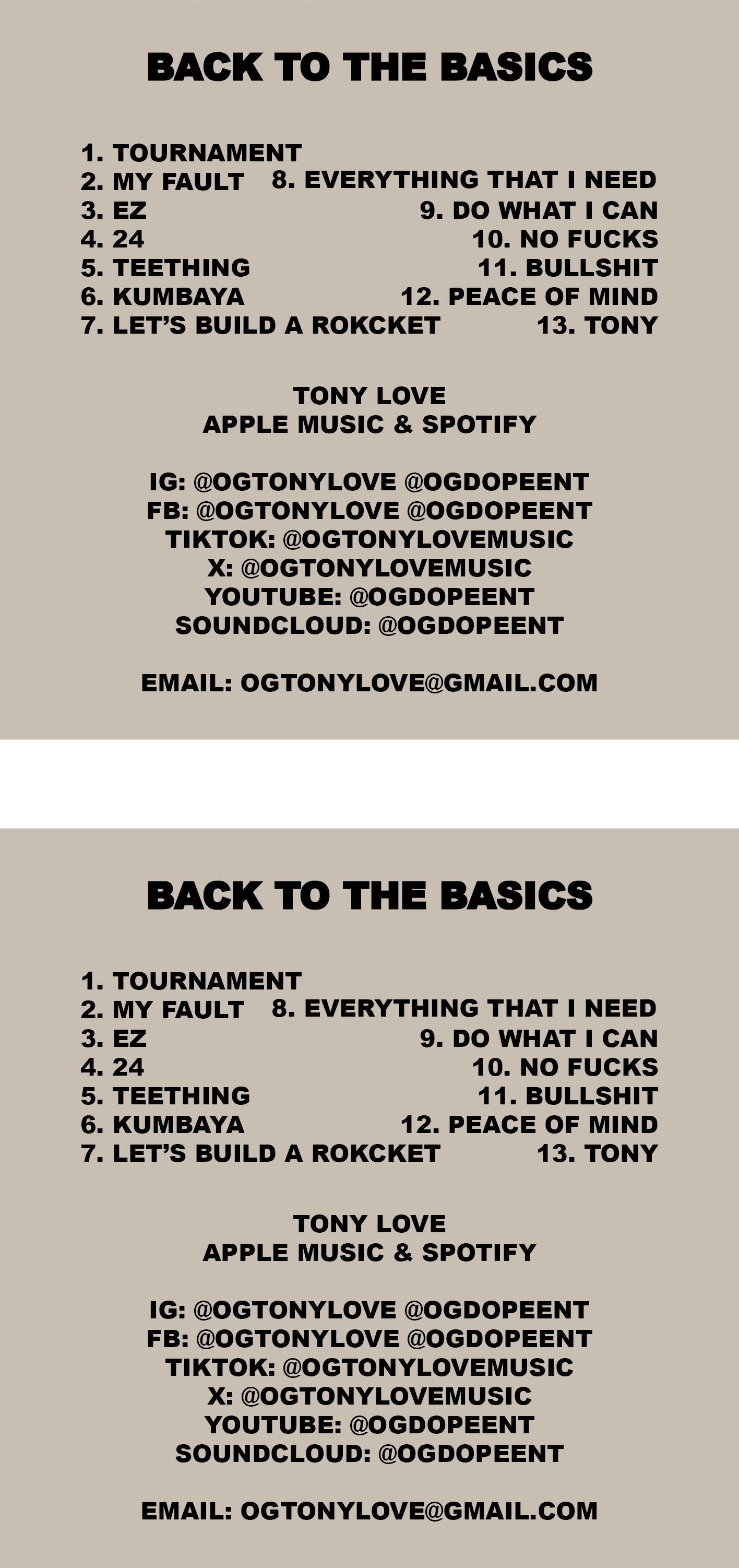 Retro Tony Love Back To The Basics Mixtape